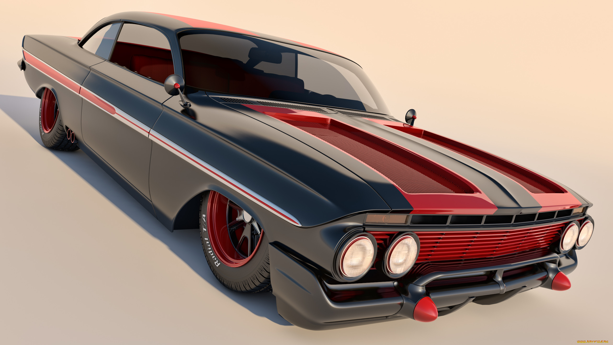 , 3, impala, chevrolet, 1961, coupe